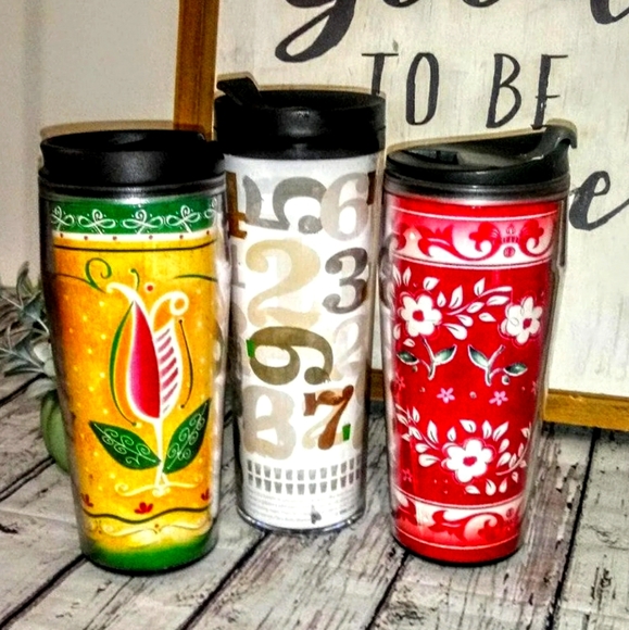 3pc Starbucks Barista Collectible Tumblers Thermos